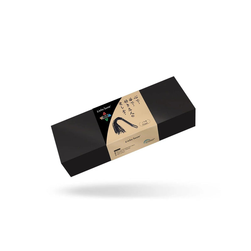 Liebe Seele - Black Bond - Bonded Leren Flogger - Eco-vriendelijk - Zwart