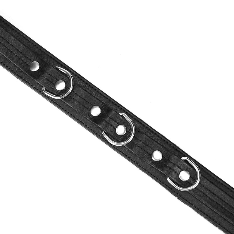 Liebe Seele - Black Bond - Eco-vriendelijke Collar Met Leiband - Nikkelvrije Hardware - Zwart