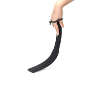 Liebe Seele - Dark Secret Exclusieve Lederen Strafriem- Dubbele Paddle - Zwart