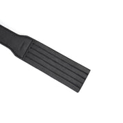 Liebe Seele - Dark Secret Exclusieve Lederen Strafriem- Dubbele Paddle - Zwart