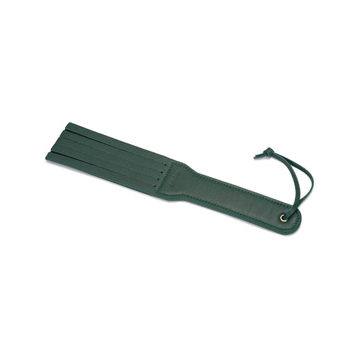 Liebe Seele - Mossy Chic Leren Spanking Paddle – Groen & Goud-Erotiekvoordeel.nl