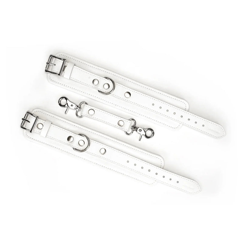 Liebe Seele - Fuji White - Lederen polsboeien - Wit