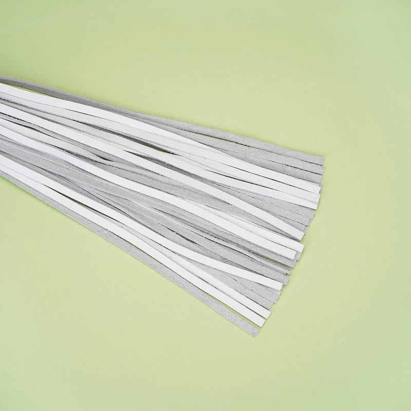 Liebe Seele - Fuji White - Leren Flogger - Wit-Erotiekvoordeel.nl