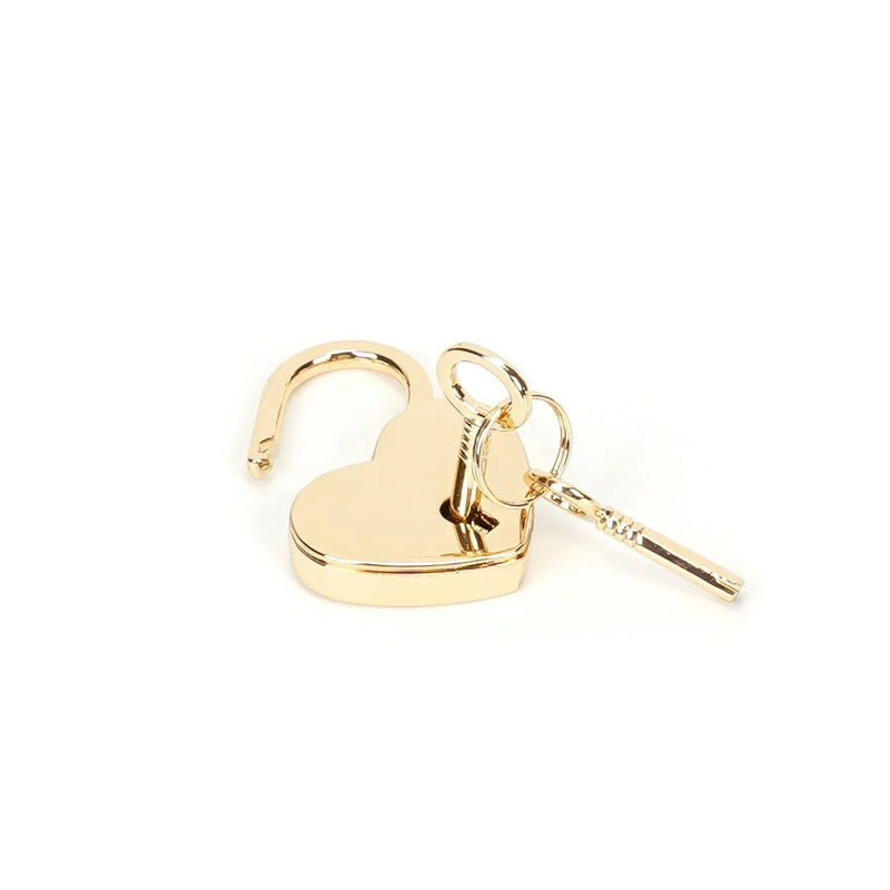 Liebe Seele - Hartvormige Luxe slotjes Voor Boeien - Twee Stuks - Goud