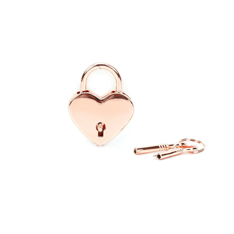 Liebe Seele - Hartvormige Luxe slotjes Voor Boeien - Twee Stuks - Rosé Goud