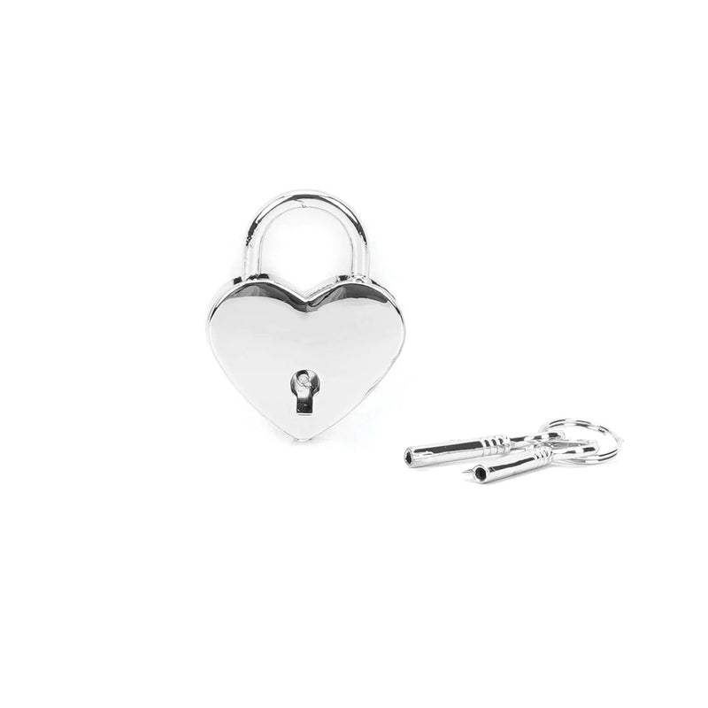 Liebe Seele - Hartvormige Luxe slotjes Voor Boeien - Twee Stuks - Zilver
