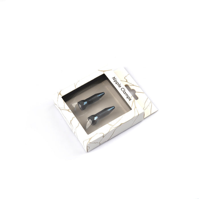 Liebe Seele - Magnetische Tepelklemmen - In de Vorm van Schroeven - Zwart Chroom