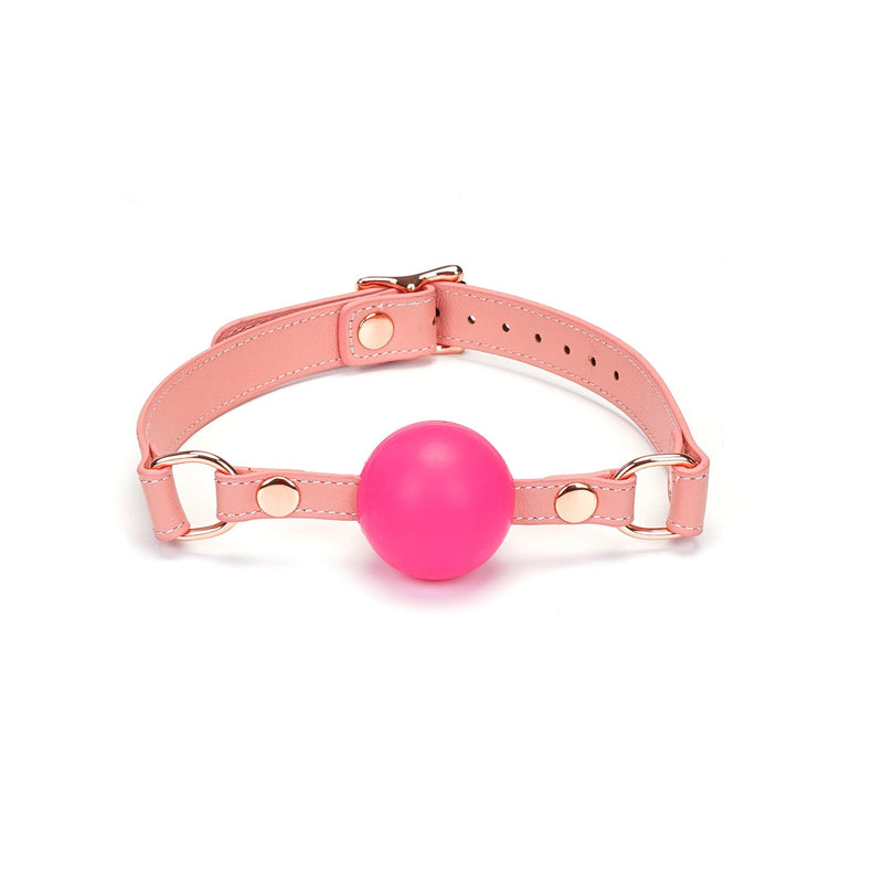 Liebe Seele - Pink Dream Leren Ball Gag