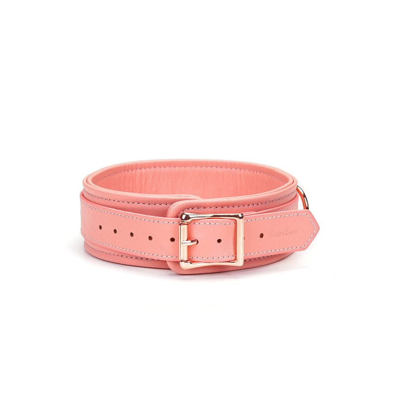 Liebe Seele - Pink Dream Leren Collar Met Leiband - Roze