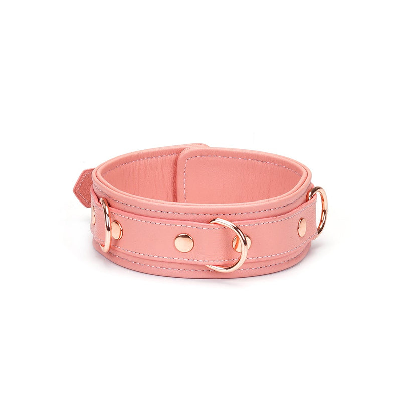 Liebe Seele - Pink Dream Leren Collar Met Leiband - Roze