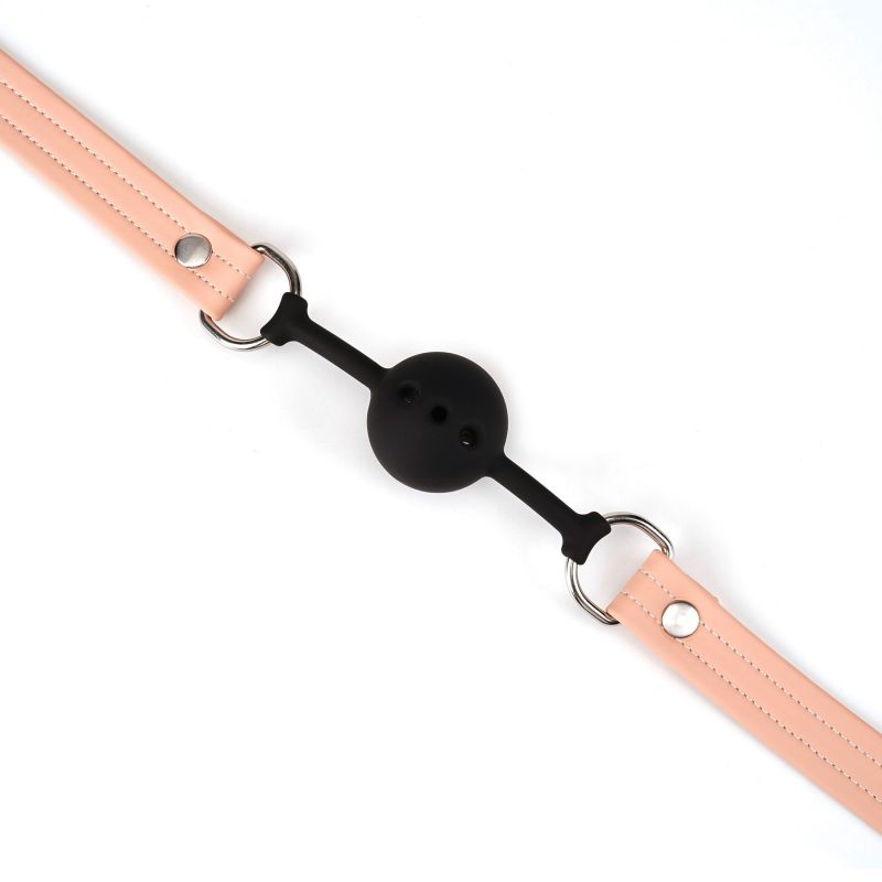 Liebe Seele - Pink Organosilicone Ball Gag - vegan friendly - Roze