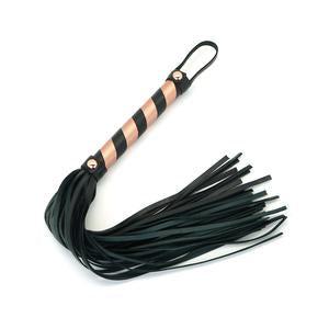 Liebe Seele - Rose Gold Memory Exclusieve Leren Flogger - Rosé Goud