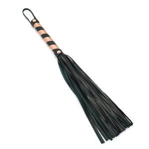 Liebe Seele - Rose Gold Memory Exclusieve Leren Flogger - Rosé Goud