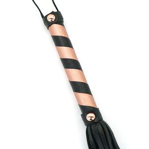 Liebe Seele - Rose Gold Memory Exclusieve Leren Flogger - Rosé Goud