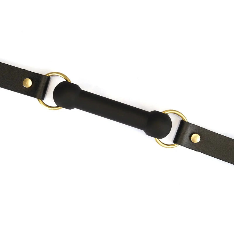 Liebe Seele - Samurai - Stoere Bit Gag met Messing Hardware - Zwart - Uit Japan