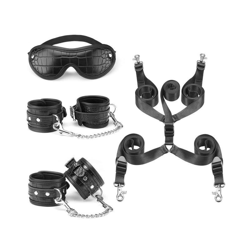 Liebe Seele - Temptation - Bed Bondageset - Crocodile PU-leer - Geimporteerd uit Japan
