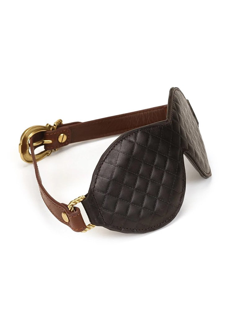 Liebe Seele - The Equestrian Leather Blindfold - Leren Blinddoek