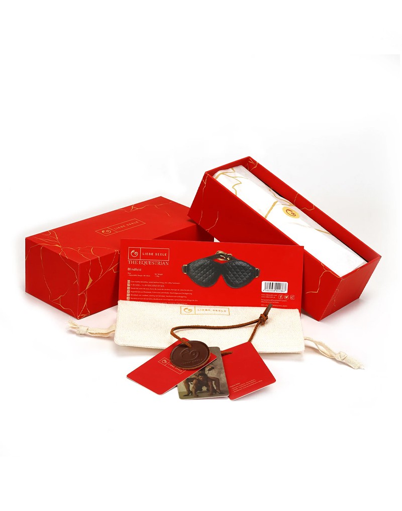 Liebe Seele - The Equestrian Leather Blindfold - Leren Blinddoek