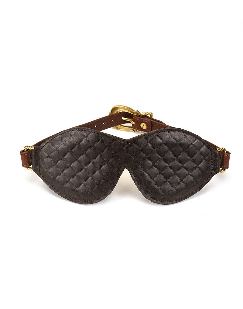 Liebe Seele - The Equestrian Leather Blindfold - Leren Blinddoek