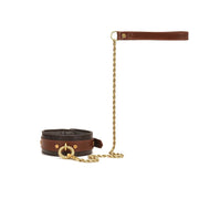 Liebe Seele - The Equestrian Leather Collar And Leash - Leren Halsband Met Ketting