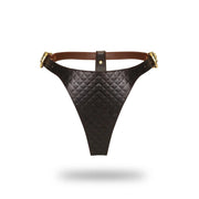 Liebe Seele - The Equestrian Leather High Rise Thong - Leren String