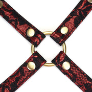 Liebe Seele - Victorian Garden Exclusieve Hogtie - Vegan Friendly - Zwart/Rood