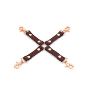 Liebe Seele - Wine Red - Leren Hogtie Met clips - exclusief En Luxe ontwerp - wijnrood