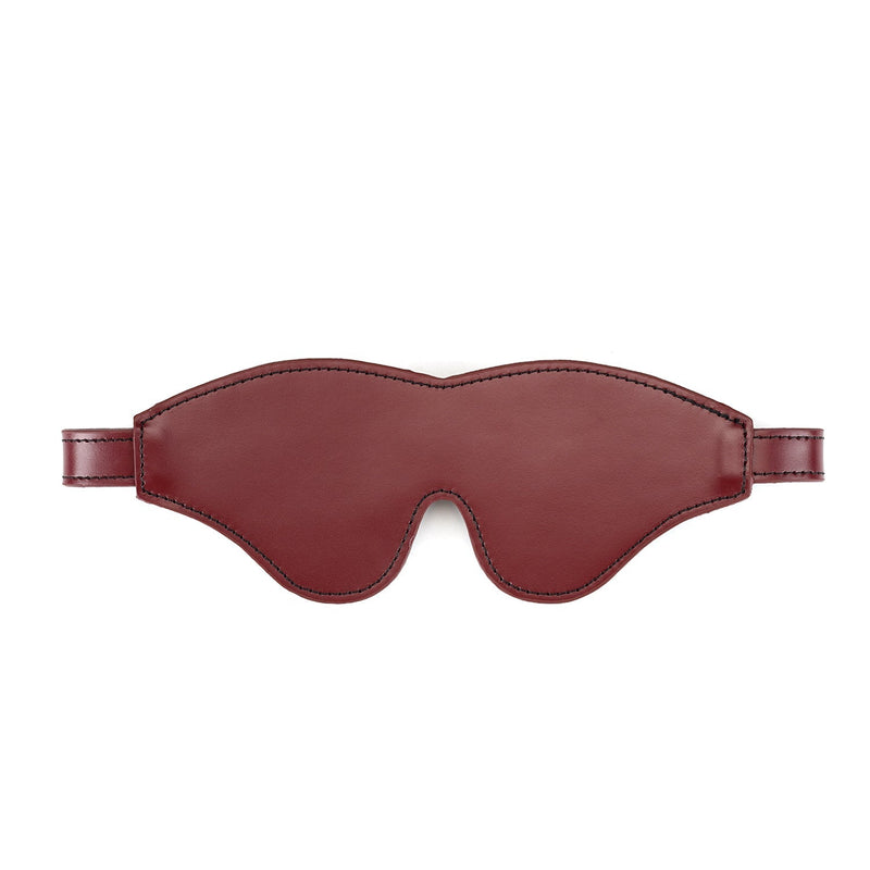 Liebe Seele - Wine Red Luxe En Exclusieve Lederen Blinddoek - wijnrood