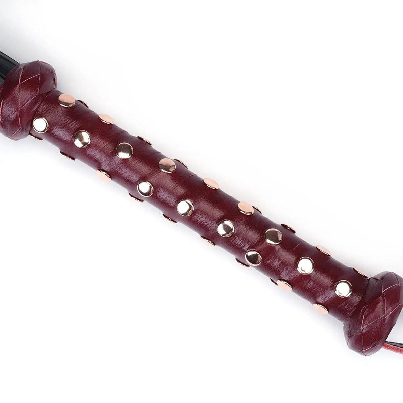 Liebe Seele - Wine Red - Luxe lederen Flogger - exclusief En handgemaakt In Japan