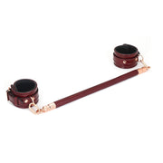 Liebe Seele - Wine Red - Spreidstang Met Leer Bekleed - exclusief En Luxe ontwerp - wijnrood