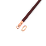 Liebe Seele - Wine Red - Spreidstang Met Leer Bekleed - exclusief En Luxe ontwerp - wijnrood