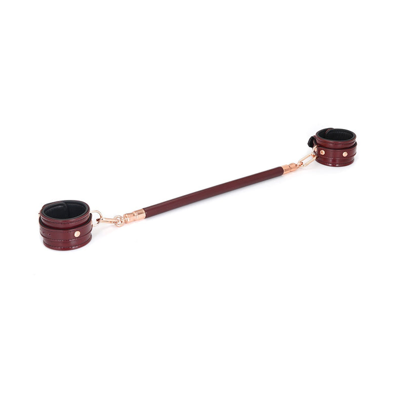Liebe Seele - Wine Red - Spreidstang Met Leer Bekleed - exclusief En Luxe ontwerp - wijnrood