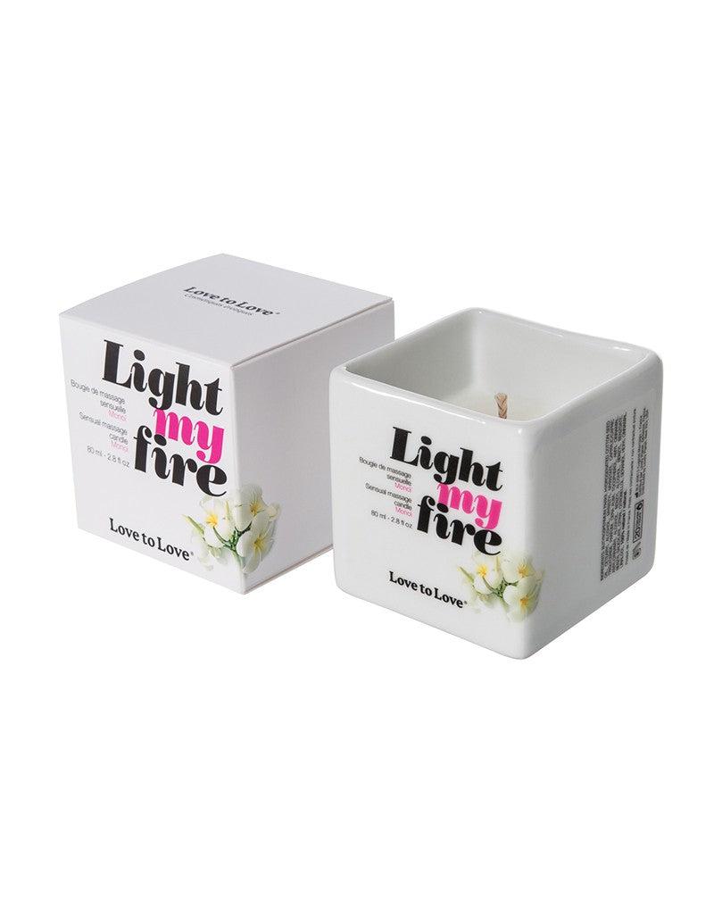 Light My Fire - Luscious Massagekaars - Gardenia