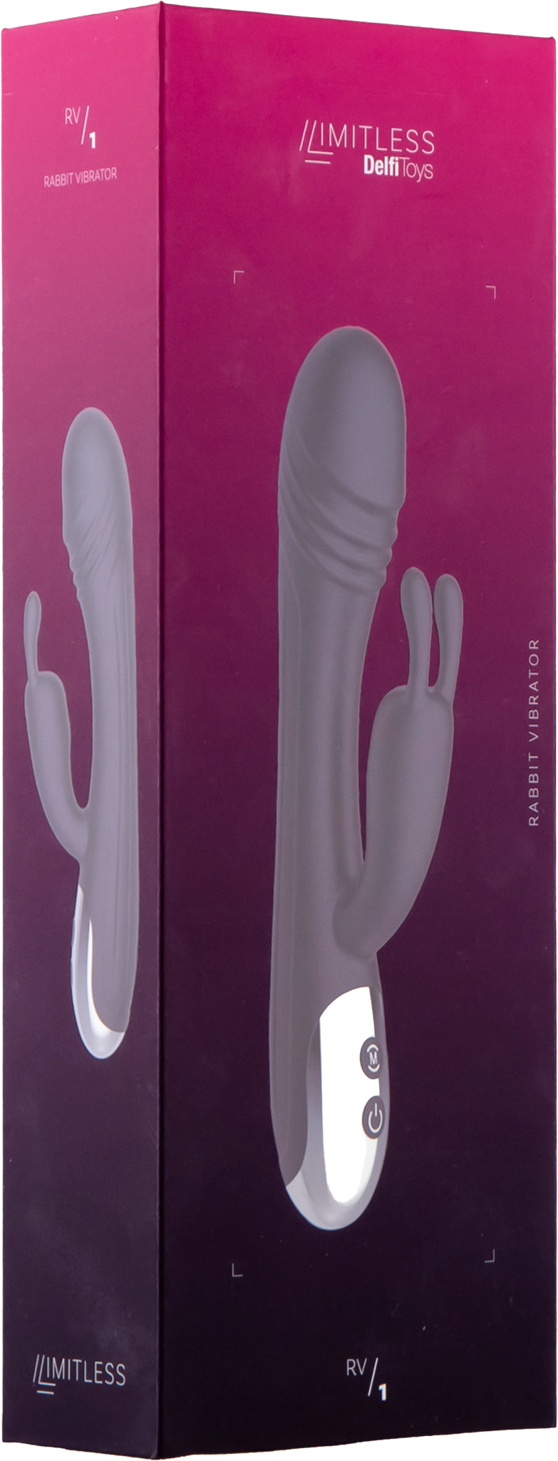Limitless - RV1 - Rabbit Vibrator - Zwart-Erotiekvoordeel.nl