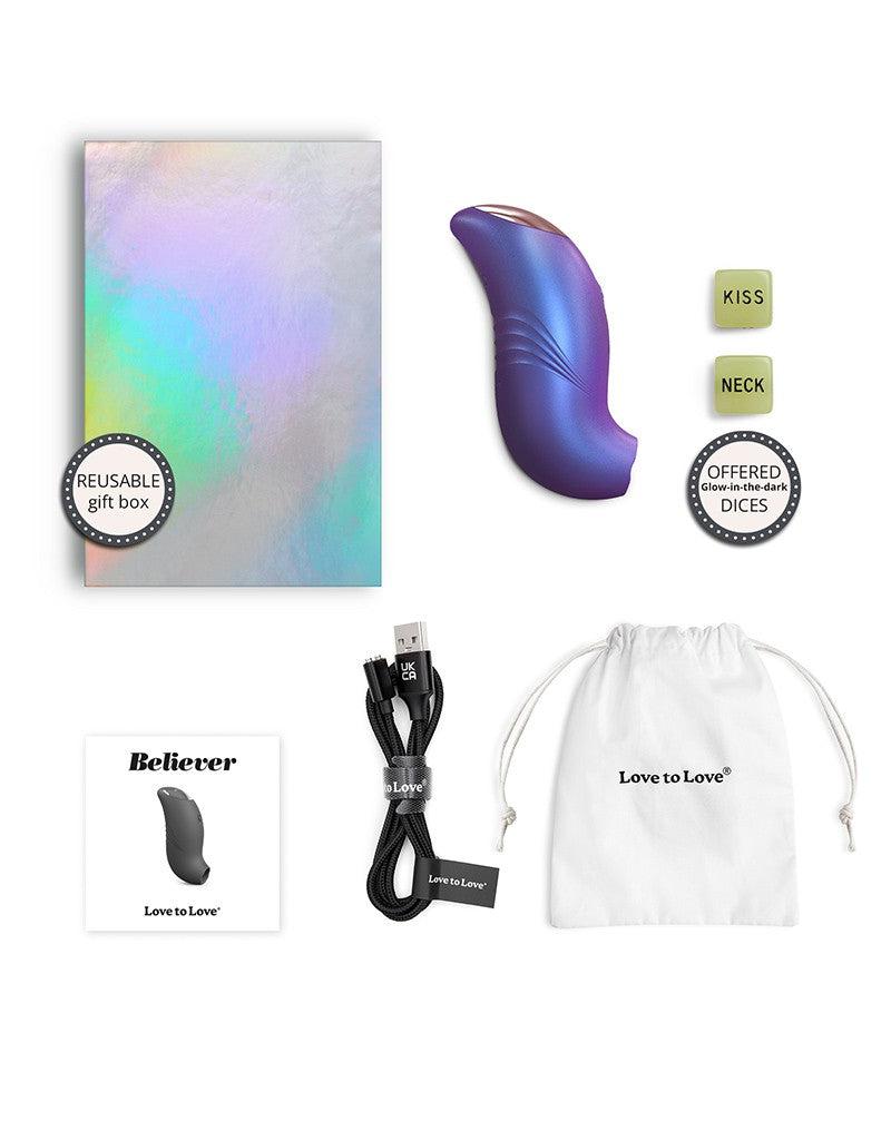 Love to Love - Believer - Luchtdruk Vibrator - Clitoris Vibrator - Paars
