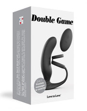Love to Love - Double Game - Prostaatvibrator Met Cockring - Zwart