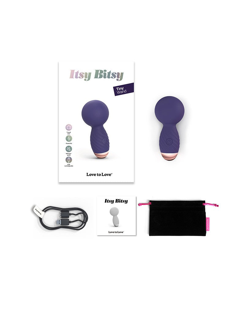 Love to Love - Itsy Bitsy - Mini Wand Vibrator - Paars
