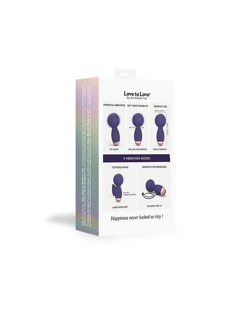 Love to Love - Itsy Bitsy - Mini Wand Vibrator - Paars