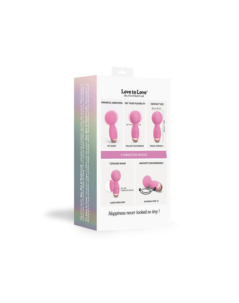 Love to Love - Itsy Bitsy - Mini Wand Vibrator - Roze