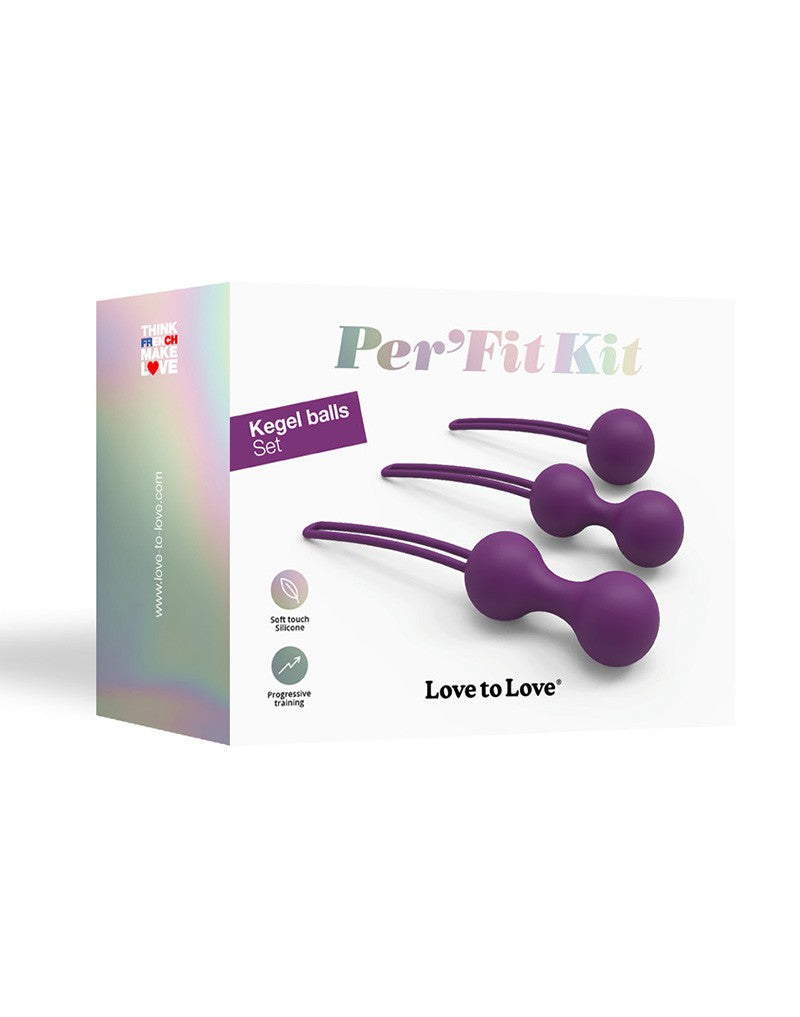 Love to Love - Per'fit Kit Kegel Balletjes Bekkenbodem Training - Paars