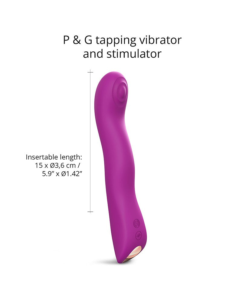 Love to Love - Swap - P-spot & G-spot Vibrator - Met Tapping Functie - Dieproze