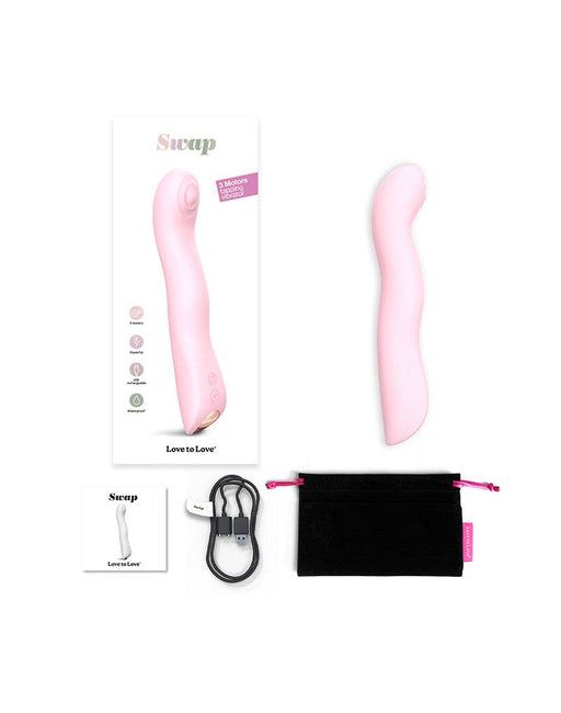 Love to Love - Swap - P-spot & G-spot Vibrator - Met Tapping Functie - Lichtroze