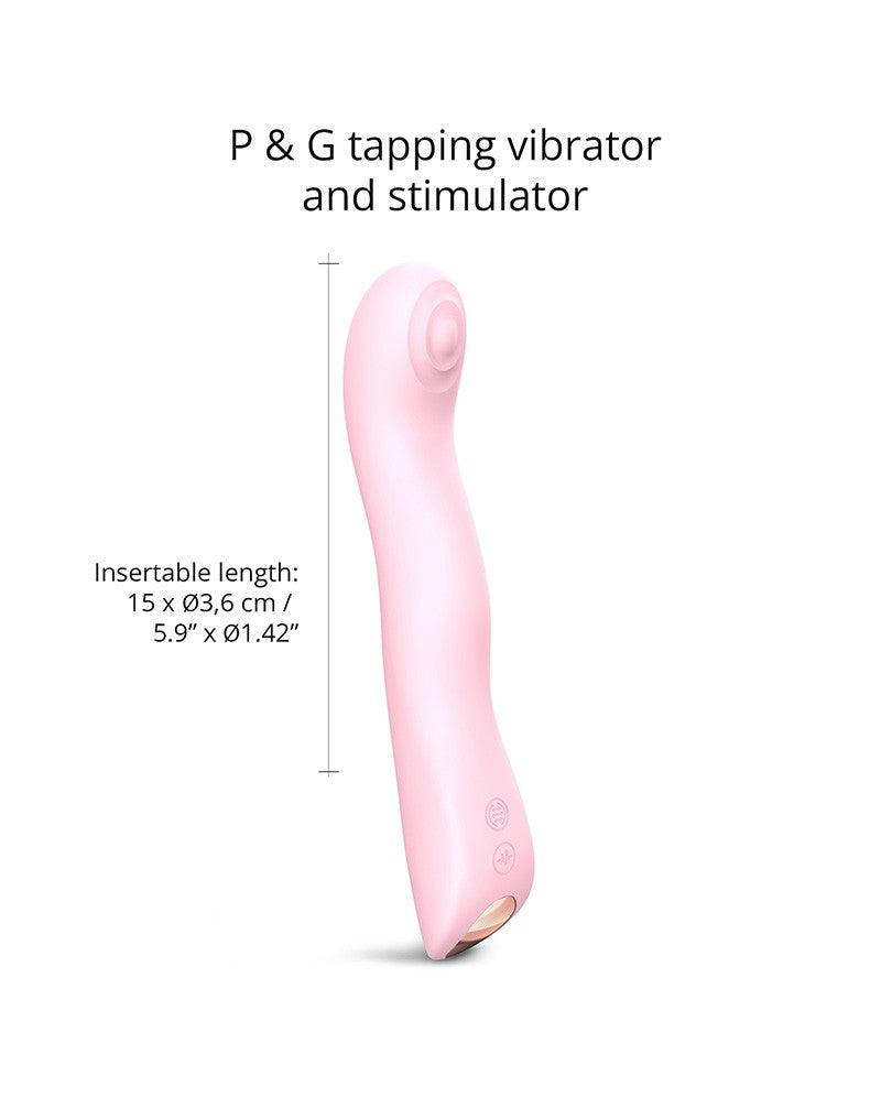 Love to Love - Swap - P-spot & G-spot Vibrator - Met Tapping Functie - Lichtroze