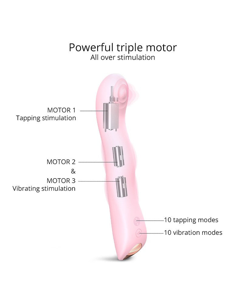 Love to Love - Swap - P-spot & G-spot Vibrator - Met Tapping Functie - Lichtroze