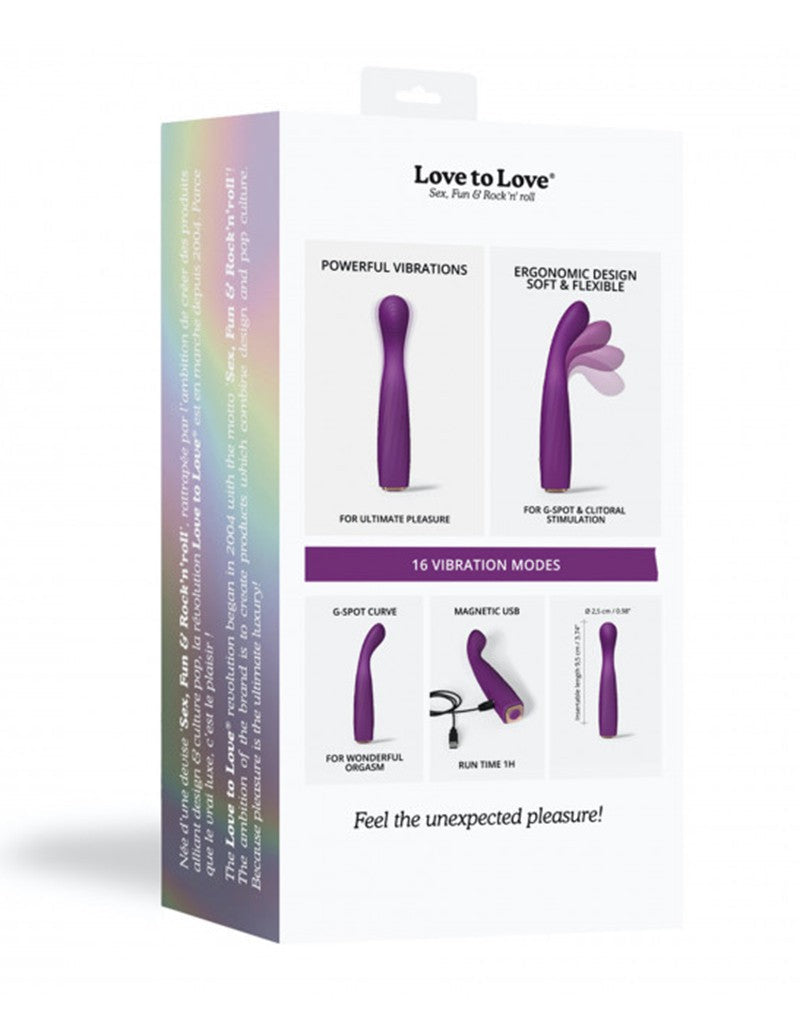 Love to Love - Feel Me - Flexibele G-Spot Vibrator - Paars