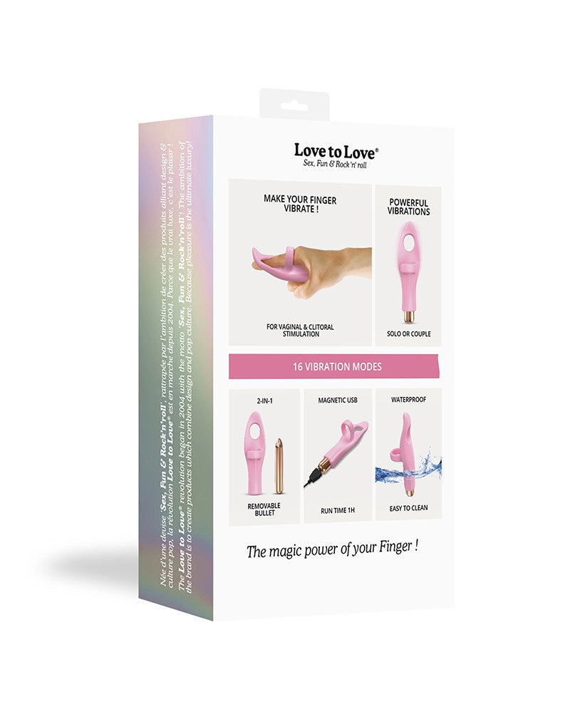 Love to Love - Tickle Me - Vinger Vibrator - Roze