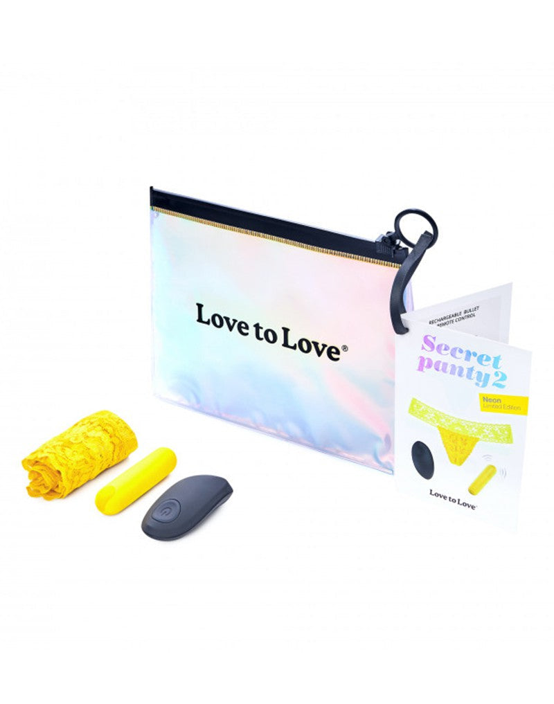 Love to Love - Vibrerend Slipje - Secret Panty 2 - Geel