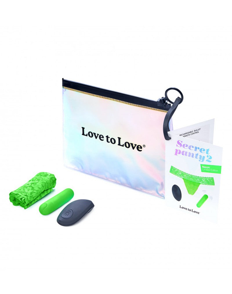 Love to Love - Vibrerend Slipje - Secret Panty 2 - Groen