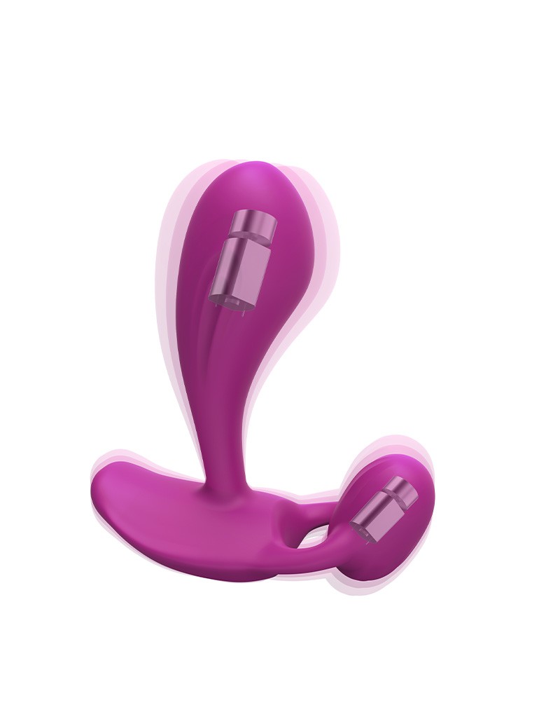 Love to Love - Witty - P-spot/Anaal & G-spot Vibrator met Afstandsbediening - Roze