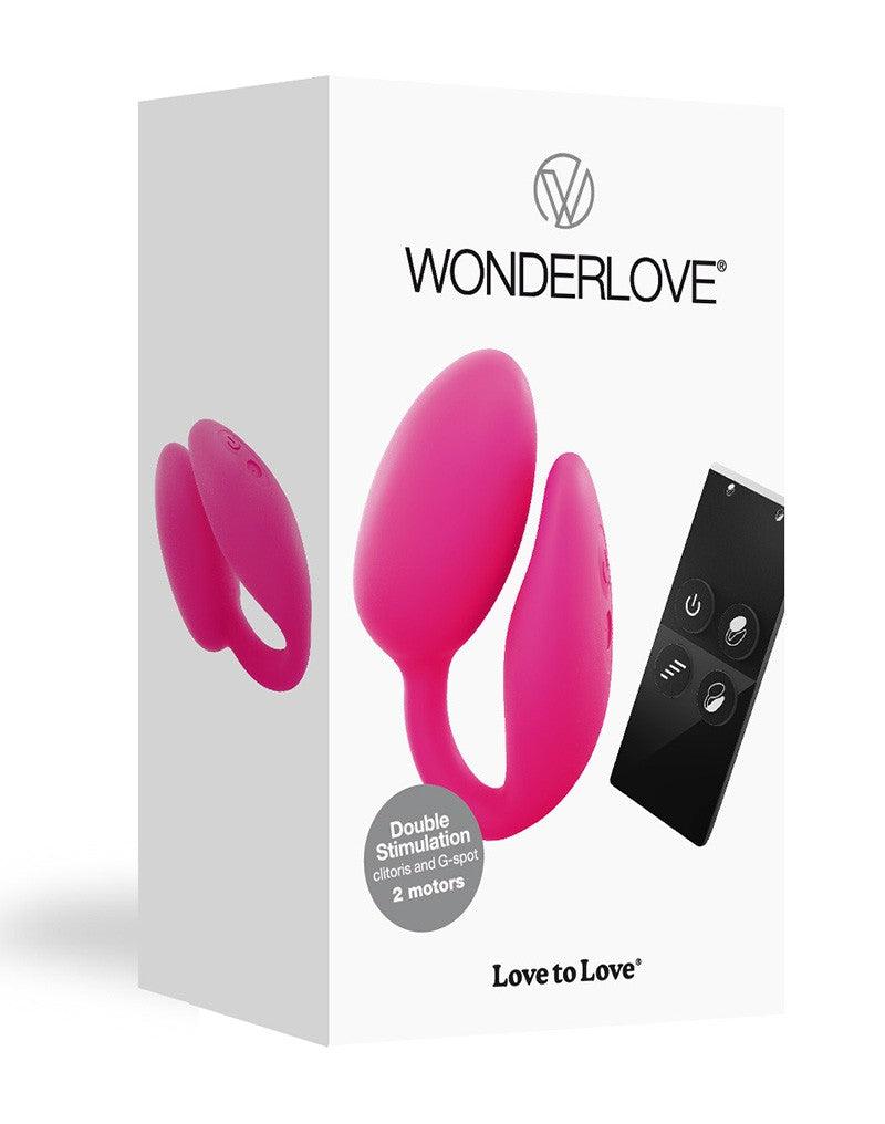 Love to Love - Wonderlove - Partner Vibrator Met 2 Motoren En Afstandsbediening - Roze